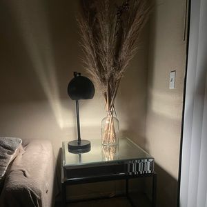 Minor damage on nightstand but only noticeable on the edge of the nightstand.